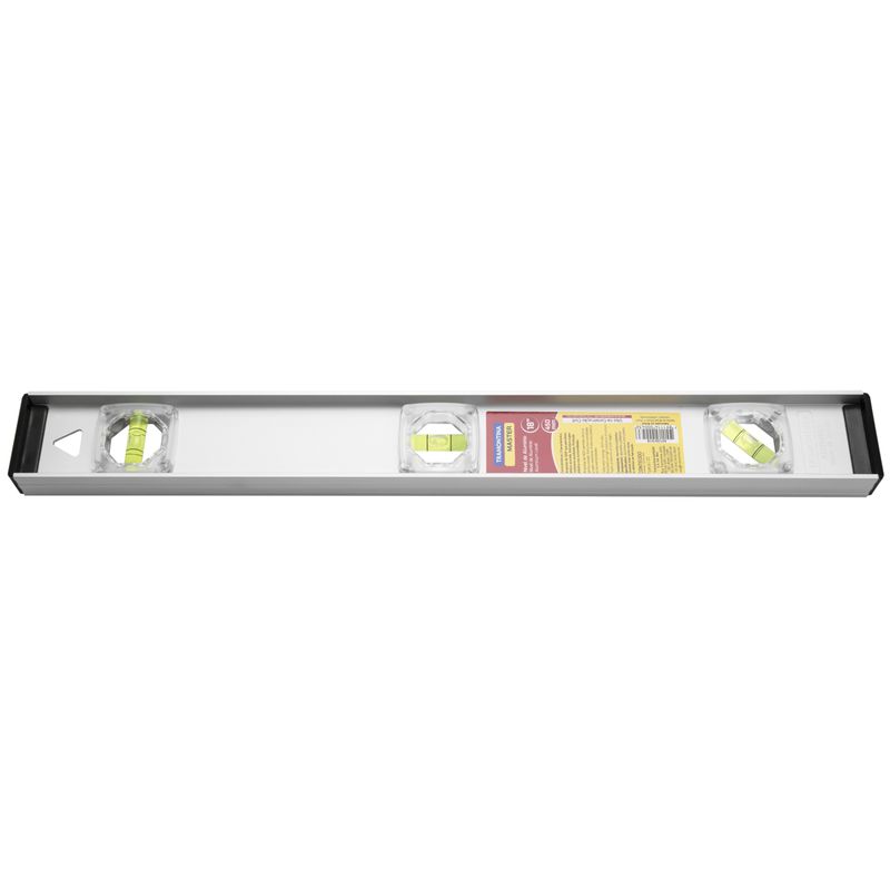 TRAMONTINA - Nivel de Aluminio Anodizado 450 mm (18") Tramontina MASTER con Tres Ampollas