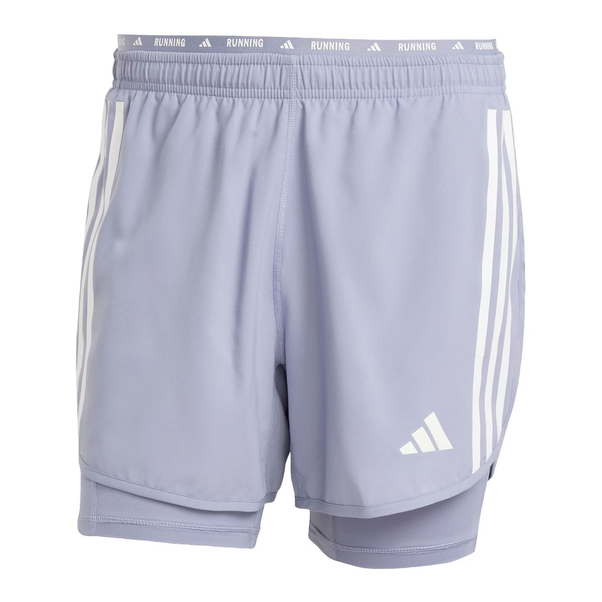 ADIDAS - Shorts Own the Run 3 Tiras 2 en 1
