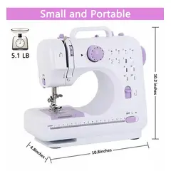 SHOP EHOME BAG - Máquina de Coser Overlock Portátil Pedal Eléctrica 12 Puntos