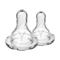 DR BROWN'S - Tetina Mamila Dr Brown´s Estándar Options+ 9M+ Corte Y 2Pcs