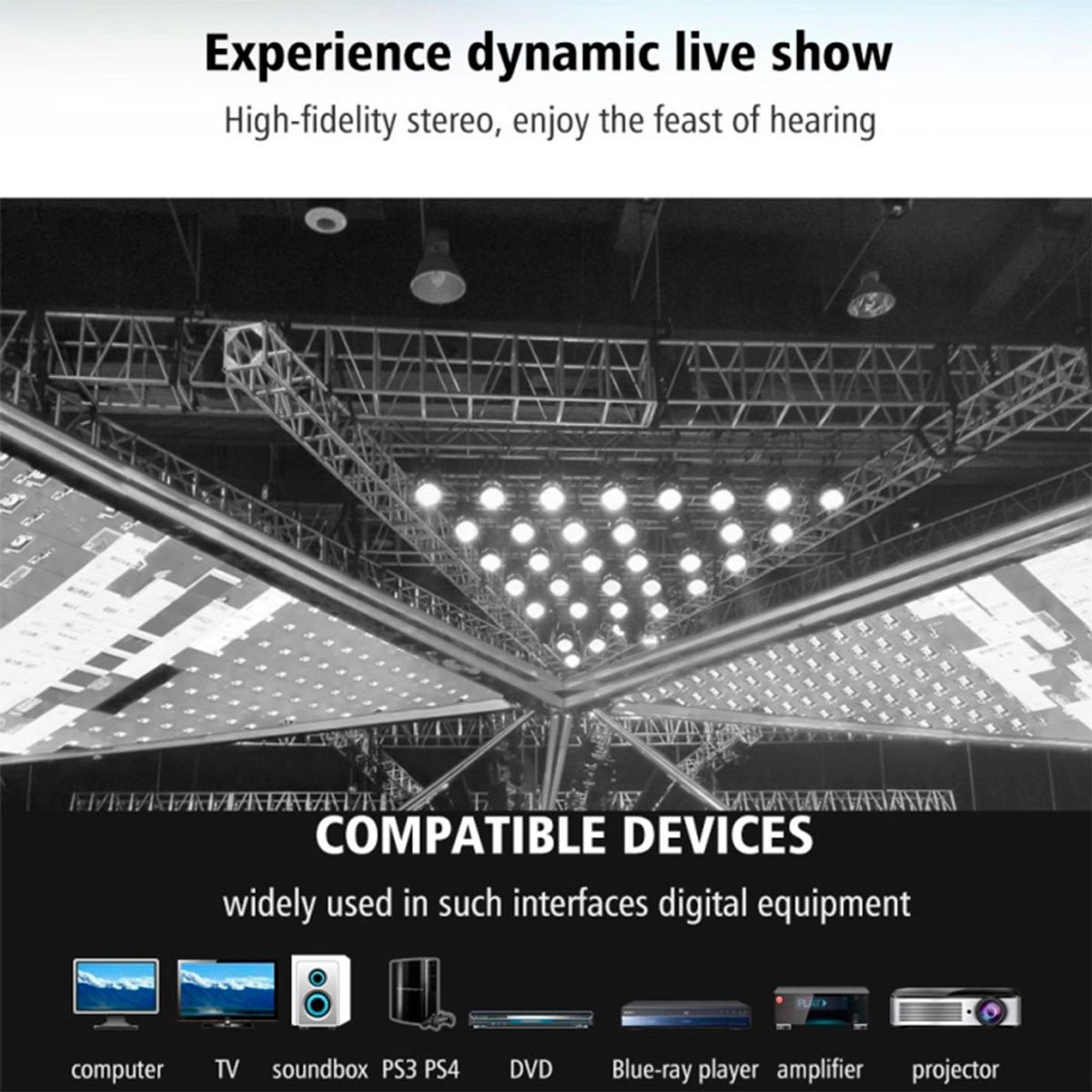 GENERICO - Cable Óptico Digital Tv Audio De 15m Alta Calidad De Sonido