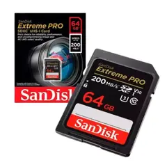 SANDISK - TARJETA SD EXTREME PRO 4K 64GB 200MBSG
