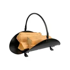 GENERICO - Leñero de fierro 49x36x43cm Bighouse