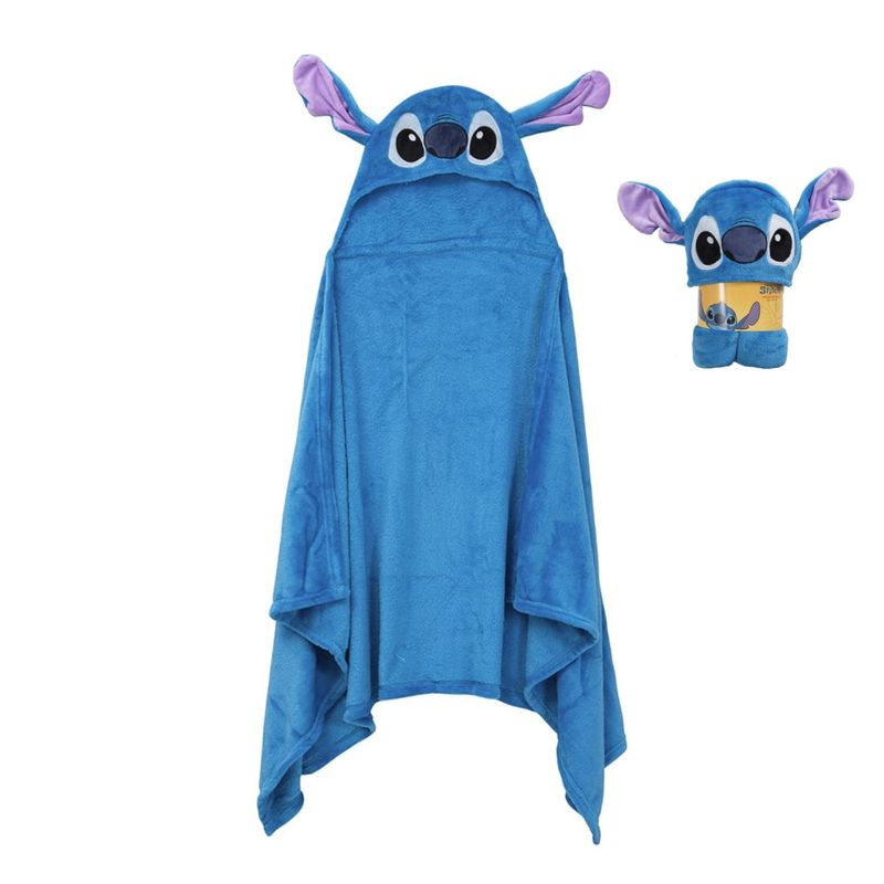 GENERICO - Manta Con Capucha 3D Azul Para Niño