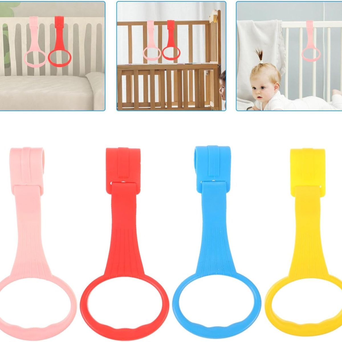 GENERICO - Anillos De Tracción Para Cunas Agarre Para Niños Entrenamiet