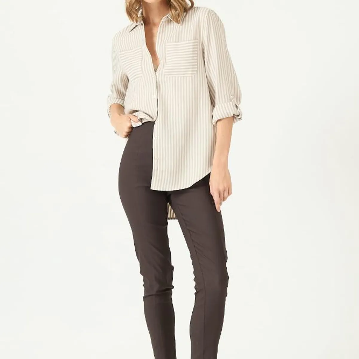 PRIVILEGE - Leggings cafe moro 2238