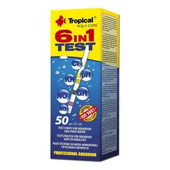 TROPICAL SHINE - Tropical Test De Agua 6 En 1 Para Acuario Estanque 50 Tiras