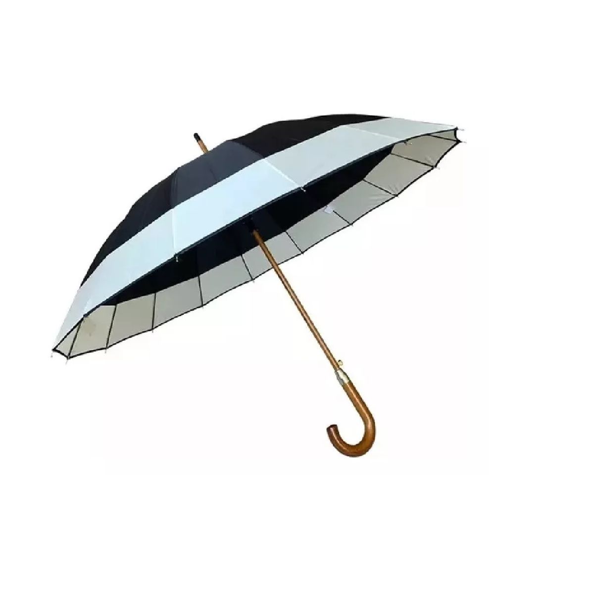 GENERICO - Paraguas Automatico Impermeable 130cm 16 Varillas Negro