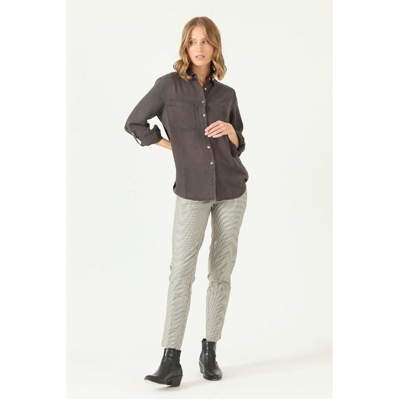 PRIVILEGE - Leggings cafe cuadros PRIVILEGE 2096 - Café