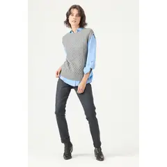 PRIVILEGE - Leggings azul estampada 2710 - Azul