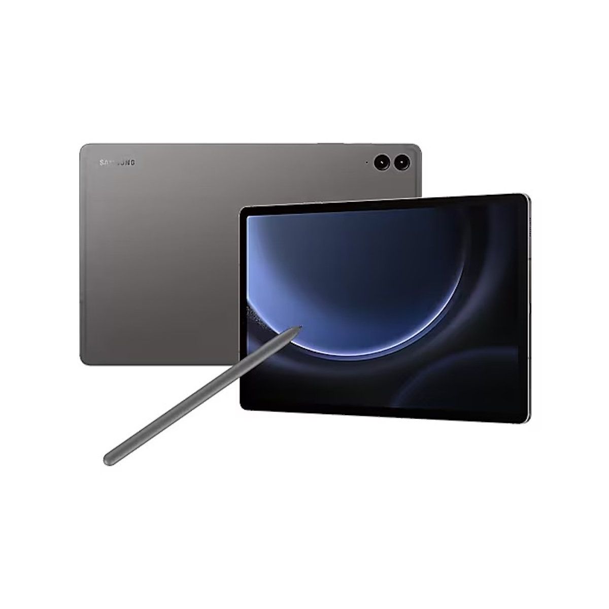 SAMSUNG - Galaxy Tab S9 FE Plus 128 GB+ Book Cover Gray