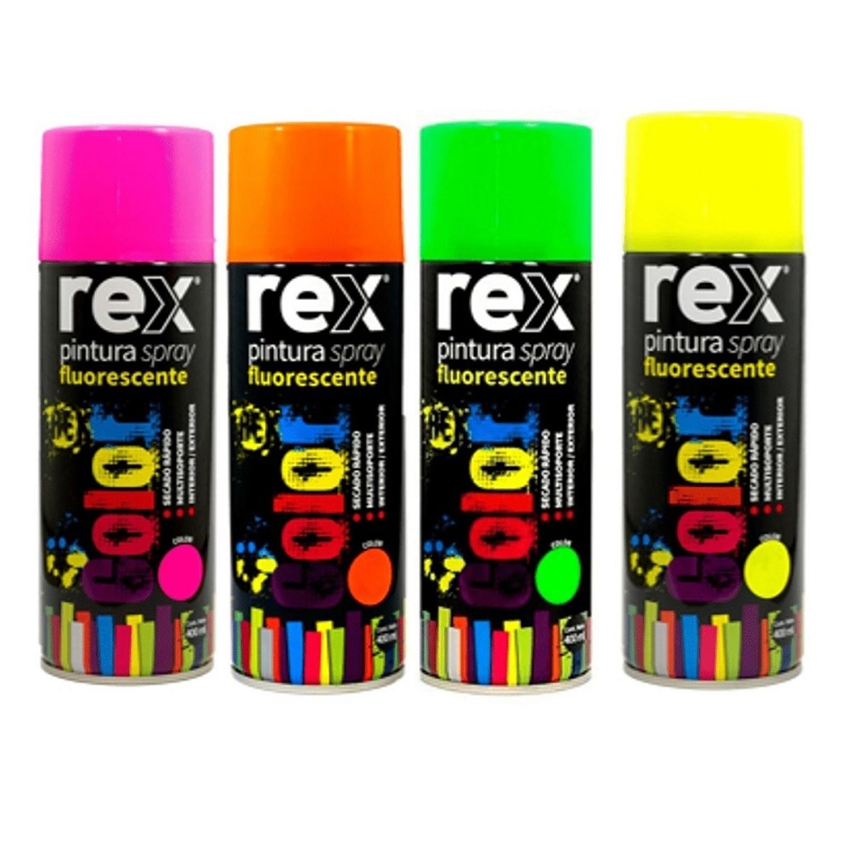 GENERICO - PINTURA EN SPRAY FLUORECENTE AMARILLO REX 400ML
