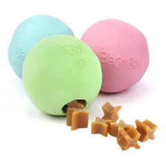 BECO PETS - Beco Dog Ball Rellenable Goma Natural Para Perro M Rosa