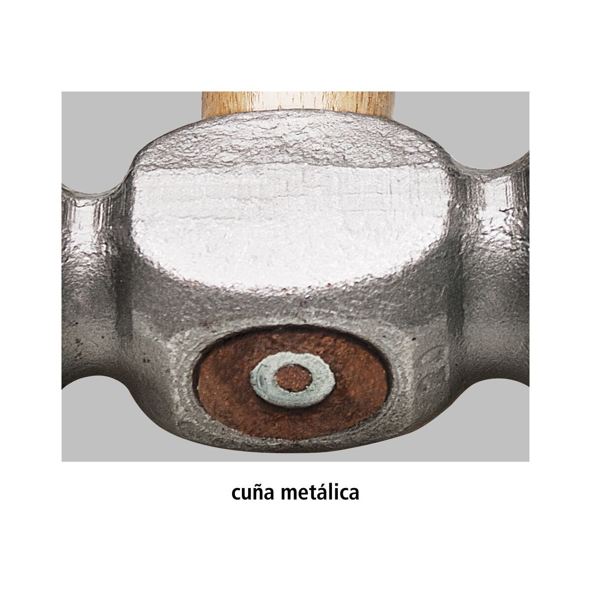 TRAMONTINA - Martillo de Bola con Mango de Madera 800 g Tramontina MASTER Basic