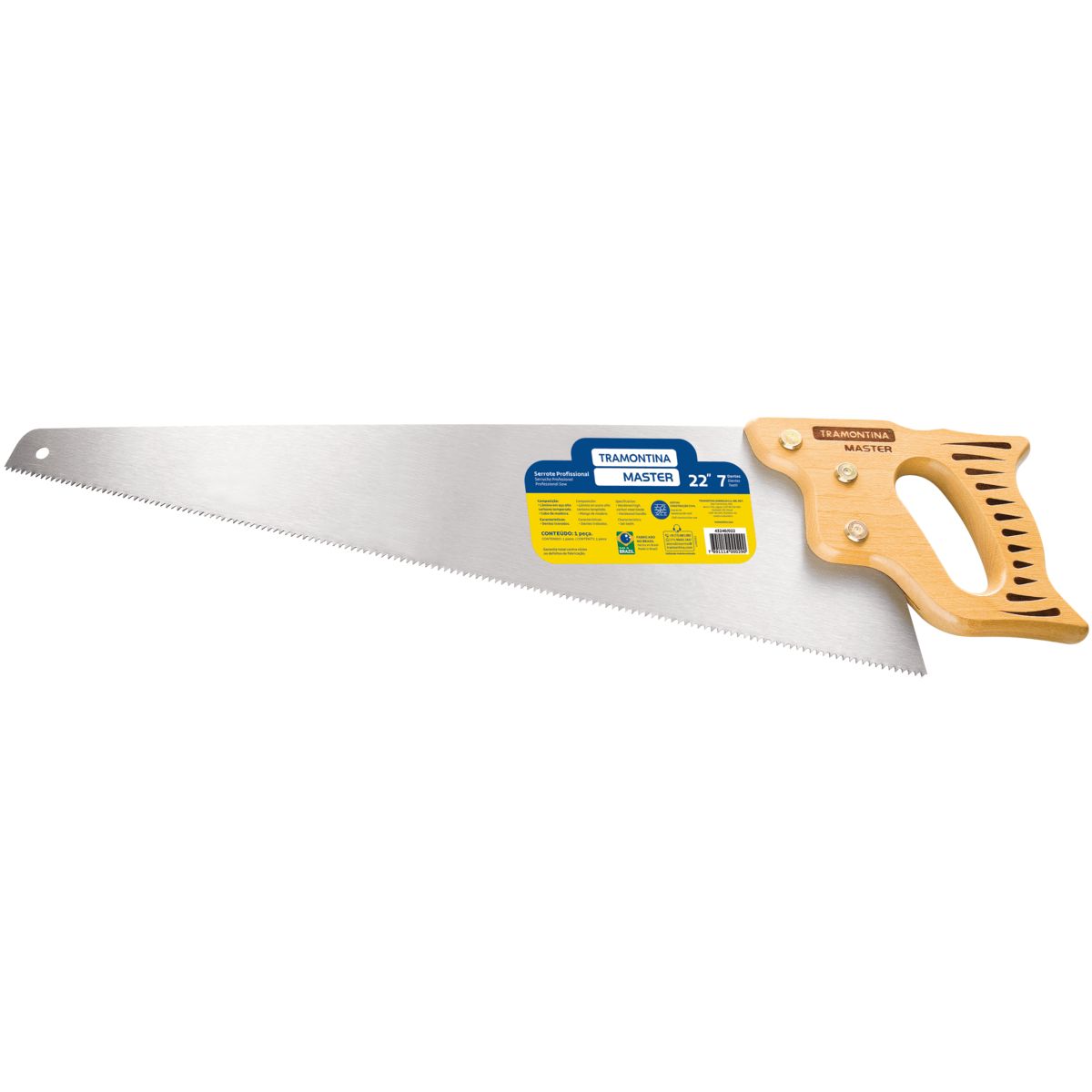TRAMONTINA - Serrucho Profesional 22" 7 Dientes por Pulgada Tramontina MASTER