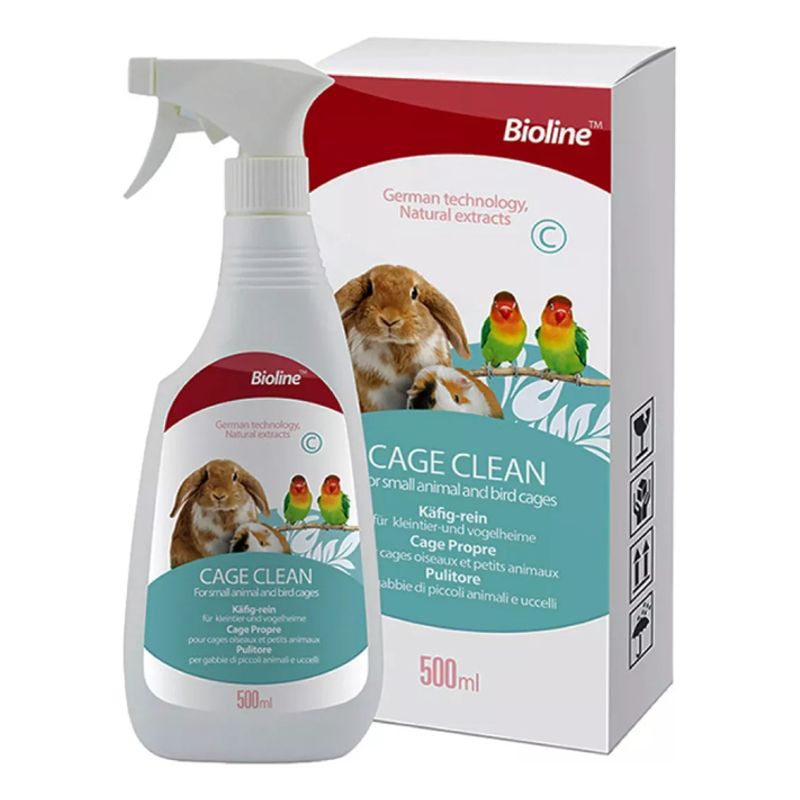 BIOLINE - Bioline Cage Clean Limpiador De Jaula Animales Roedores Aves