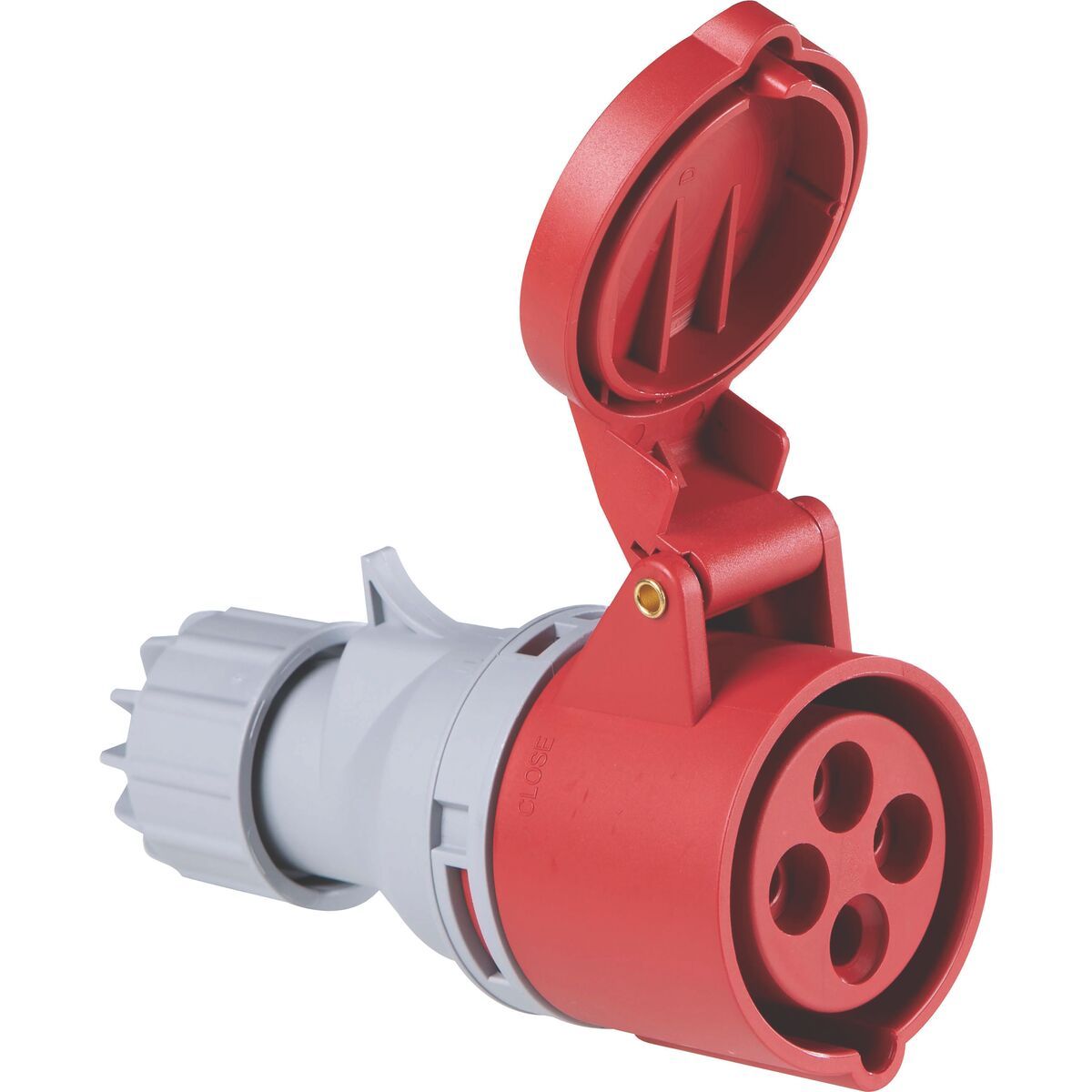 TRAMONTINA - Tomacorriente de Acople Industrial 3P+T 16 A 380-415 V CA 6 H Tramontina