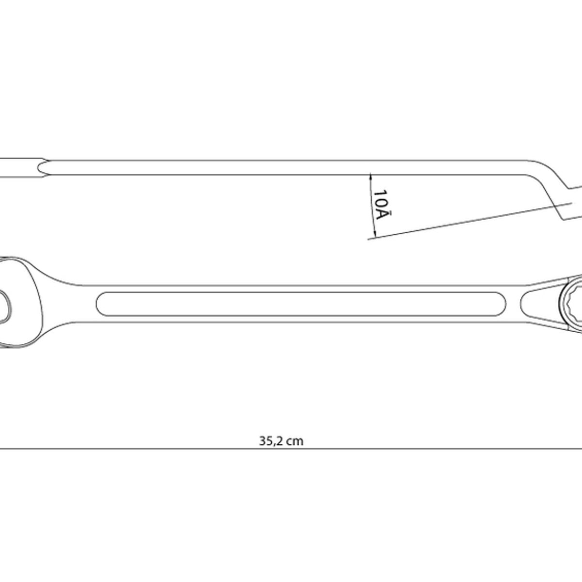 TRAMONTINA - Llave Combinada 1.1/16'' Cromada Tramontina MASTER