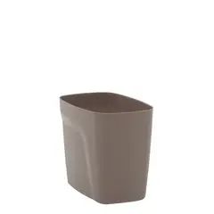 TRAMONTINA - Basurero Compact ECO en Polipropileno Taupe sin Tapa 6,5 L