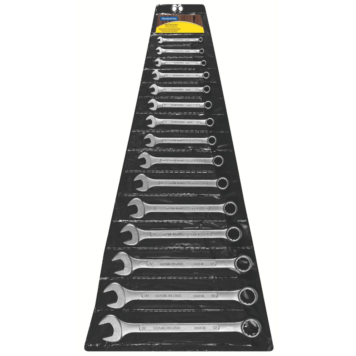 TRAMONTINA - Juego de llaves combinadas 15 piezas