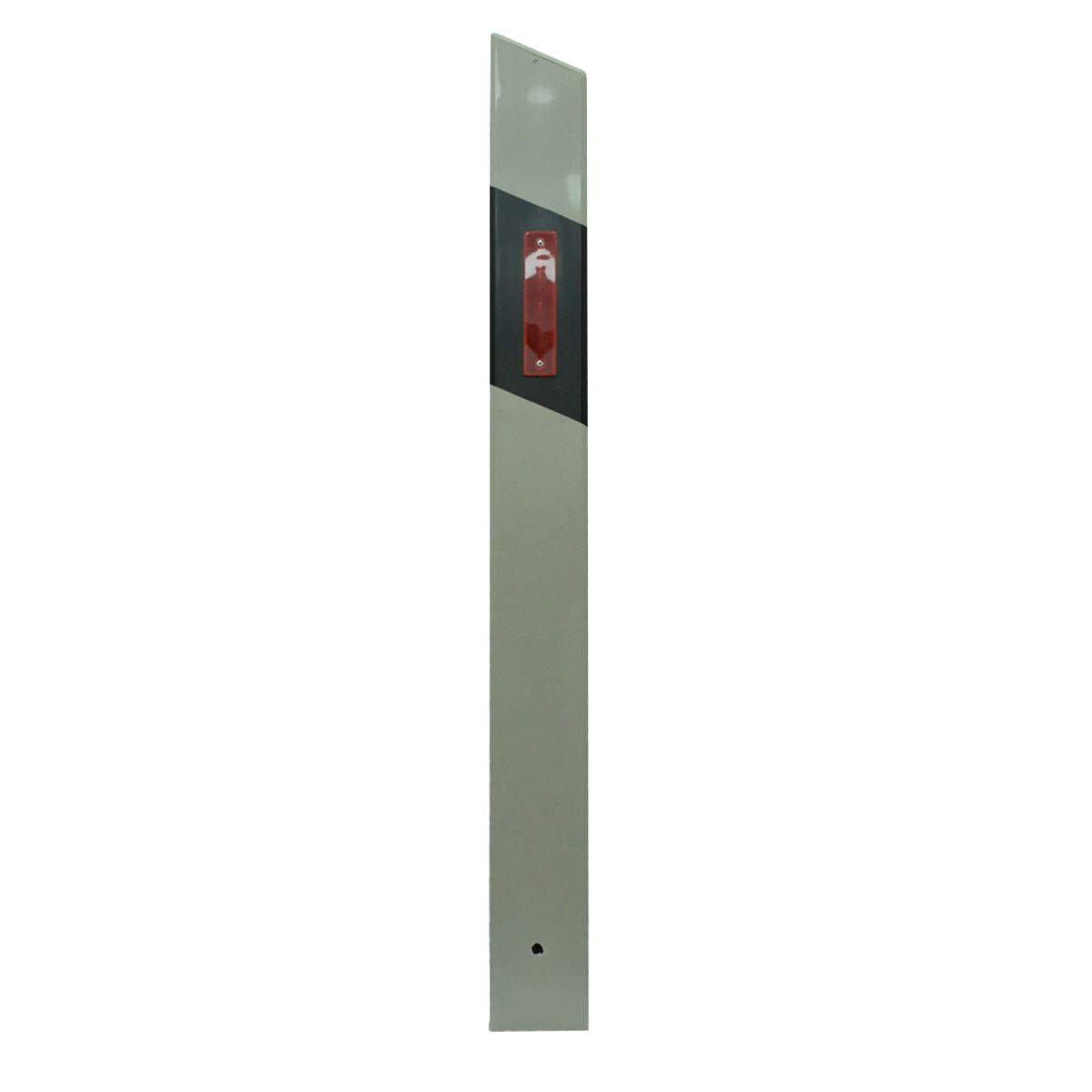 QRUBBER - Hito delineador PVC tipo arista color blanco 125cm QRubber