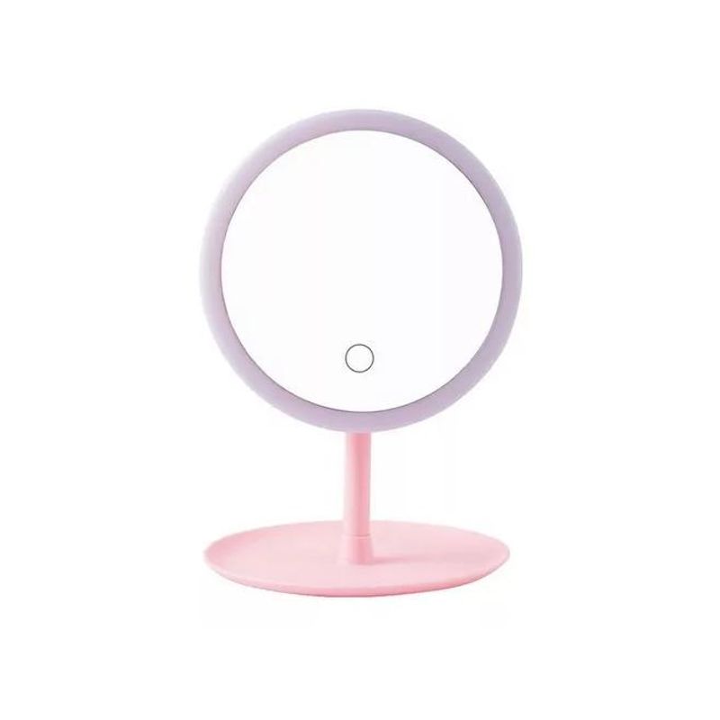 GENERICO - Espejo con Luz LED Maquillaje Plegable Redondo Recargable