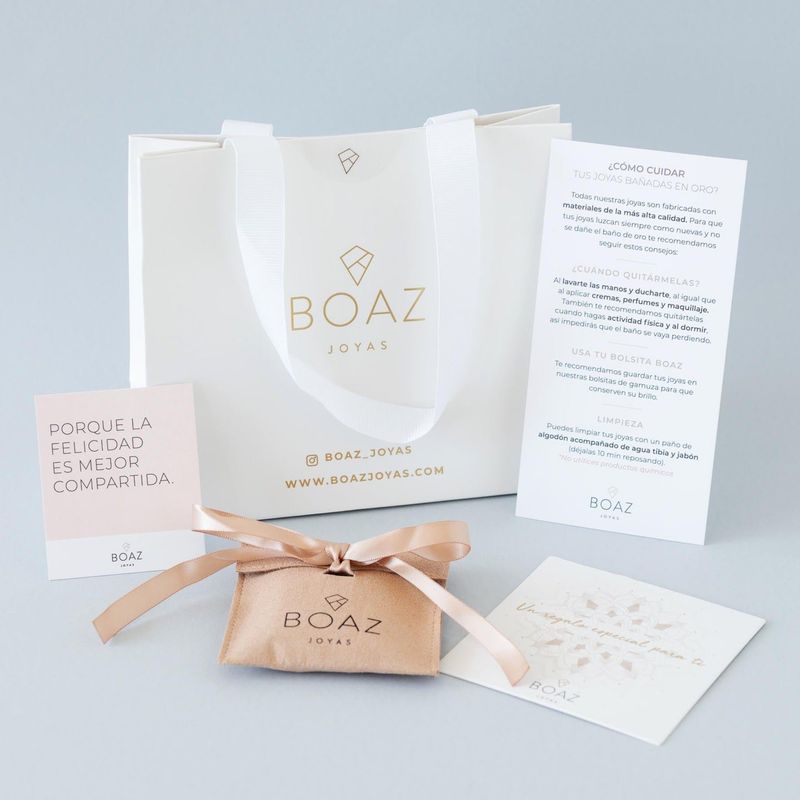 BOAZ JOYAS - ARGOLLAS LIA 18MM BAÑADAS EN ORO BLANCO