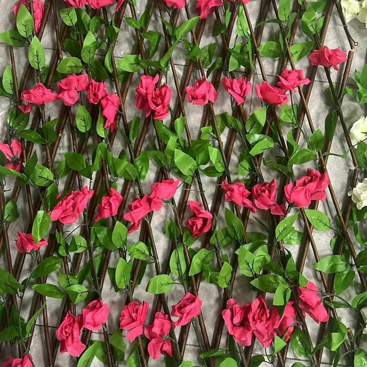 GENERICO - HERMOSAS VALLAS MALLAS EXTENSIBLES FOLLAJE ARTFICIAL PARA DECORAR