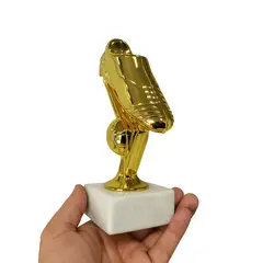GENERICO - Bota De Oro Base De Marmol Trofeo Premio Regalo Futbolista