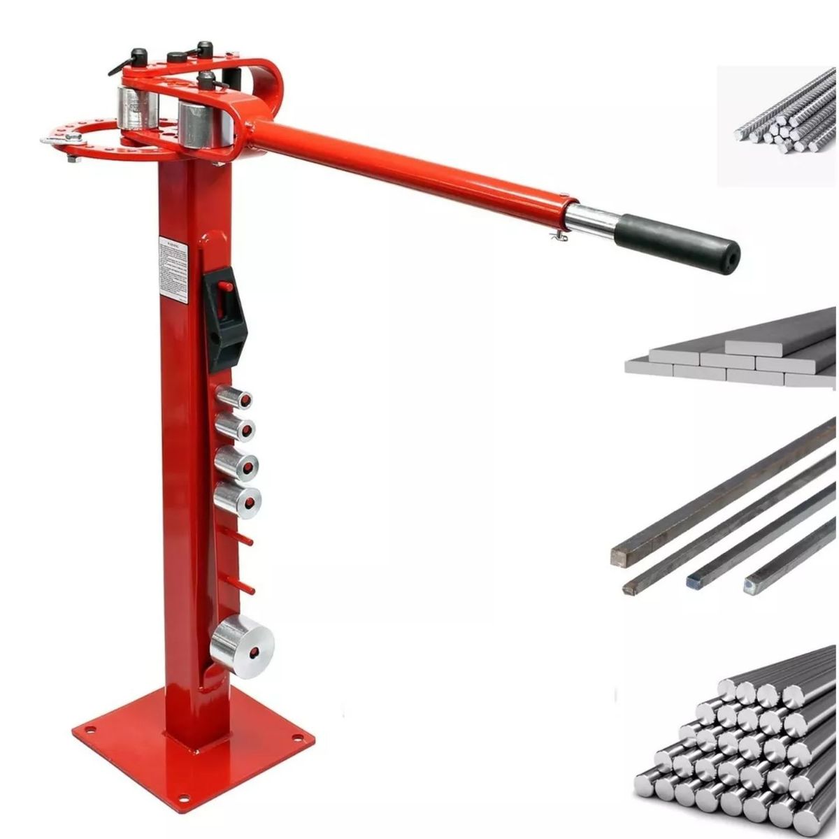 GRUPO UYUSA UYUSTOOLS - Dobladora De Fierros Pletinas Y Tubos Manual Con Pedestal Ferrawyy