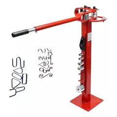 DICAS - Dobladora De Fierros Pletinas Y Tubos Manual Con Pedestal Ferrawyy