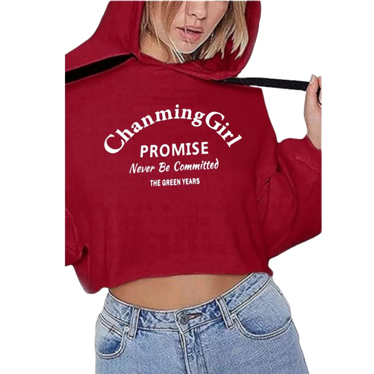 LIKE SHOP - Polerón Deportivo Mujer Corto Gorro Verano Colores 0242