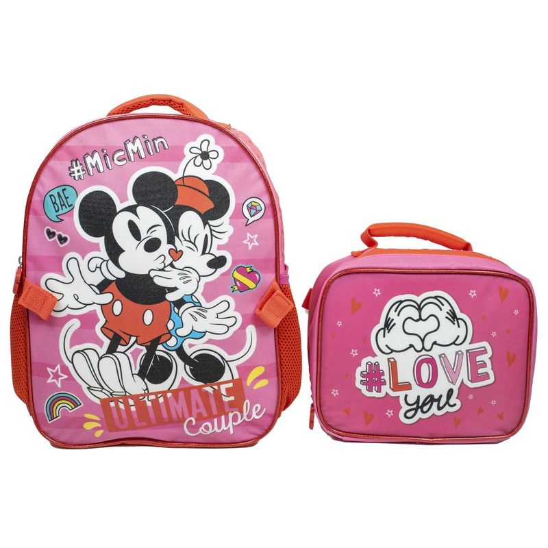 DISNEY - Mochila con Lonchera Minnie