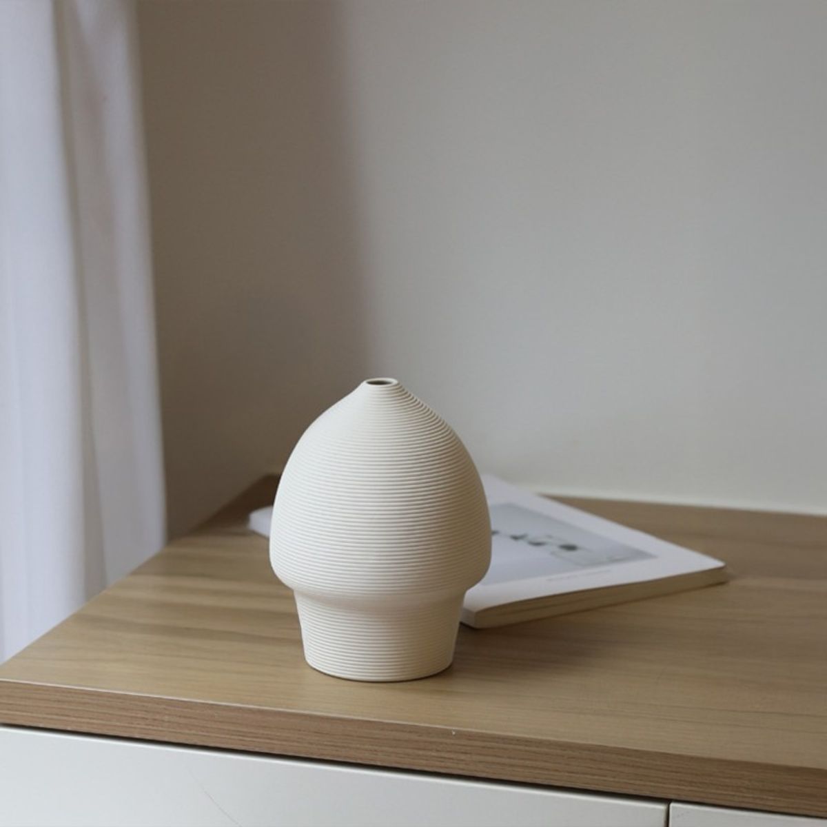 RE DECORA - Jarrón Decorativo Circular Puntiagudo Moderno