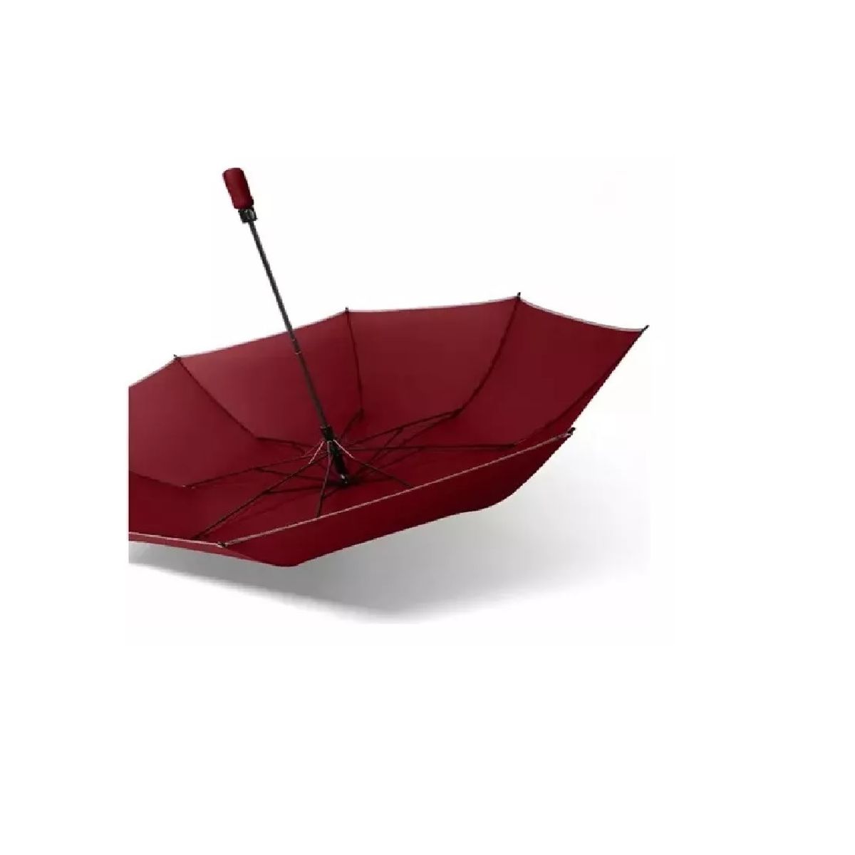 GENERICO - Paraguas Sombrilla Portatil Retractil 120cm + Funda Marron