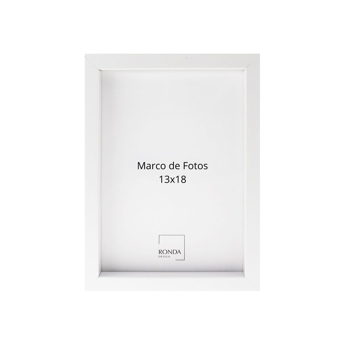 RONDA - Marco Foto Caja Blanco 13x18 cm