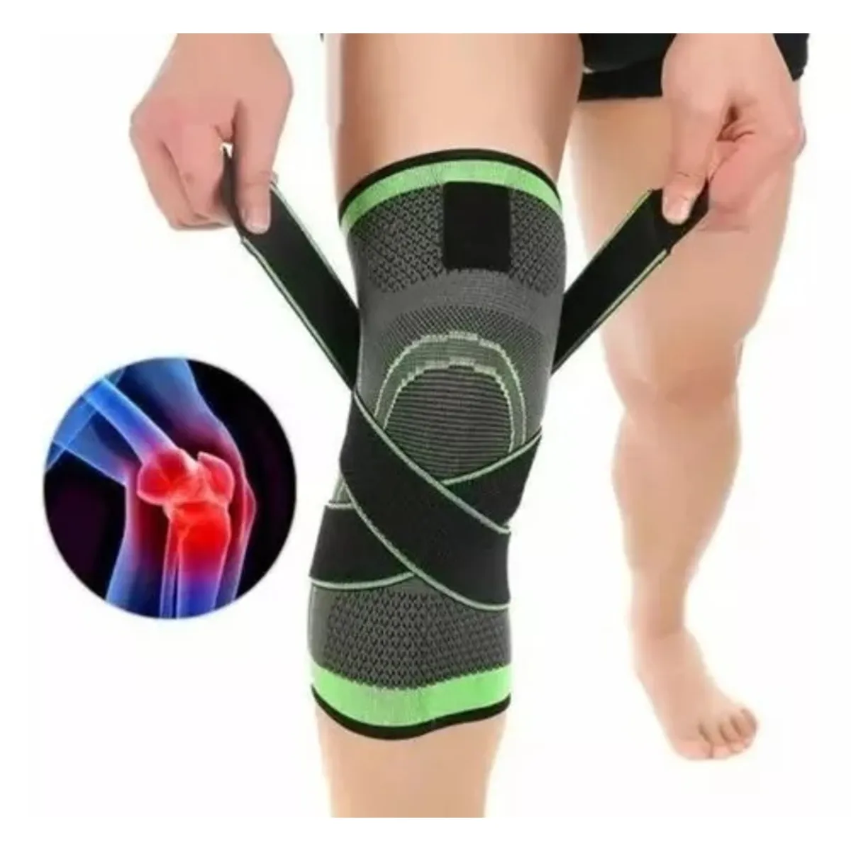 LIKE SHOP - Rodillera Meniscos Soporte Rótula Doble Banda Sujeción