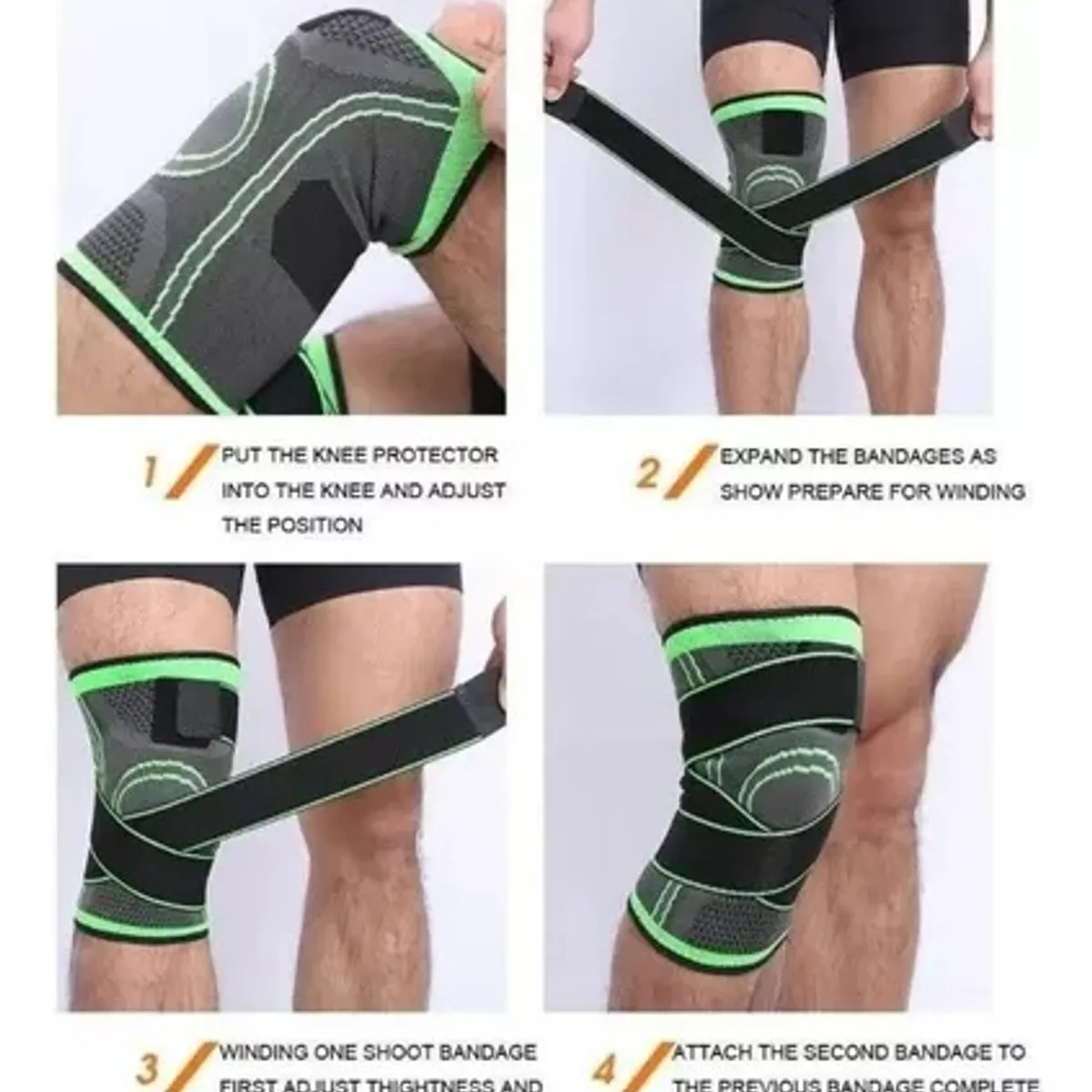 LIKE SHOP - Rodillera Meniscos Soporte Rótula Doble Banda Sujeción