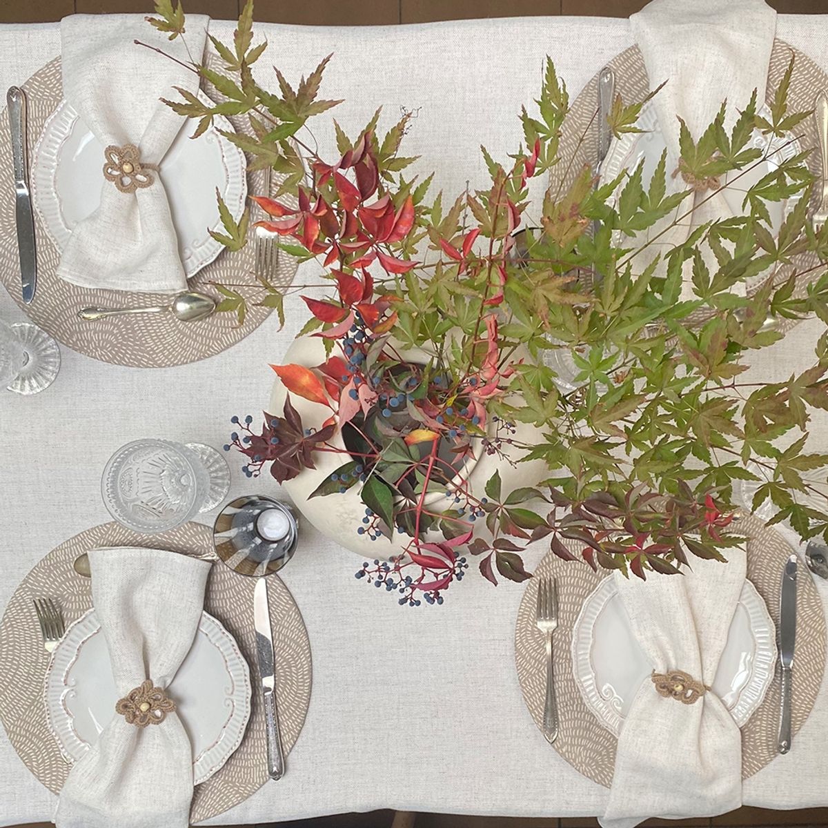 TUYO PRINT - Mantel Liso - 140 x 220 cm - Lino Poliester - Tuyo Print