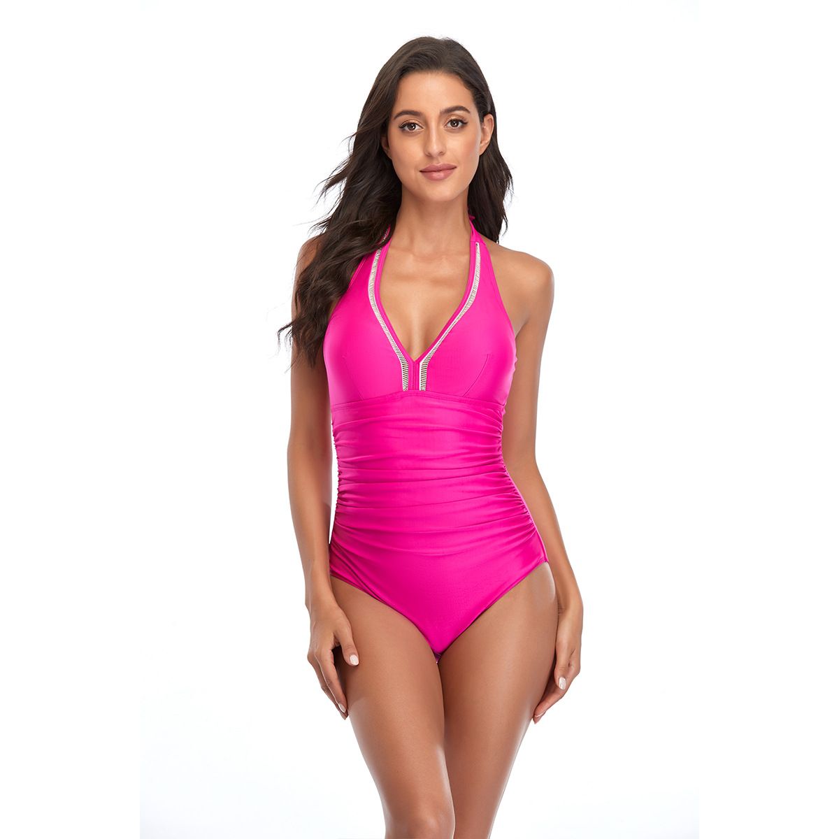 TIOZONEY - Traje de Baño Mujer Rosa