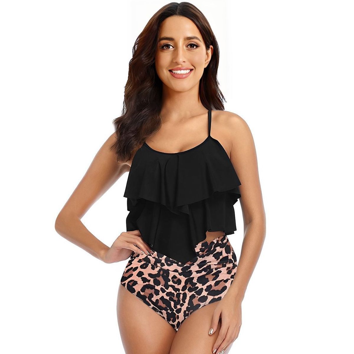 TIOZONEY - Traje de baño de dos piezas para mujer
