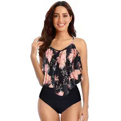 TIOZONEY - Traje de baño de dos piezas para mujer