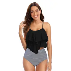 TIOZONEY - Traje de baño de dos piezas para mujer