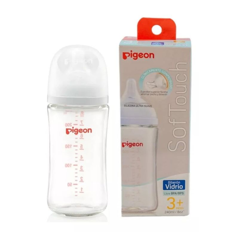 PIGEON - Mamadera Softouch Pigeon Vidrio 240ml