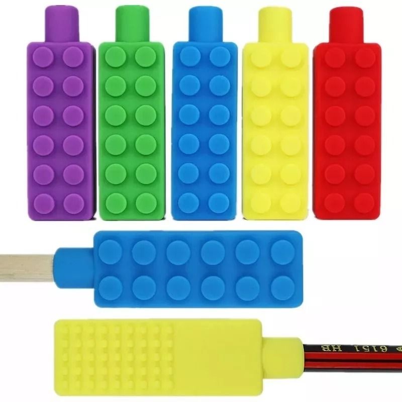 GENERICO - Mordedor Sensorial Para Lápiz Silicona Libre De Bpa