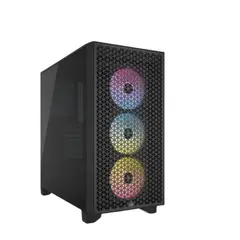 CORSAIR - Gabinete - 3000D RGB Airflow - SFuente - ATX - Black