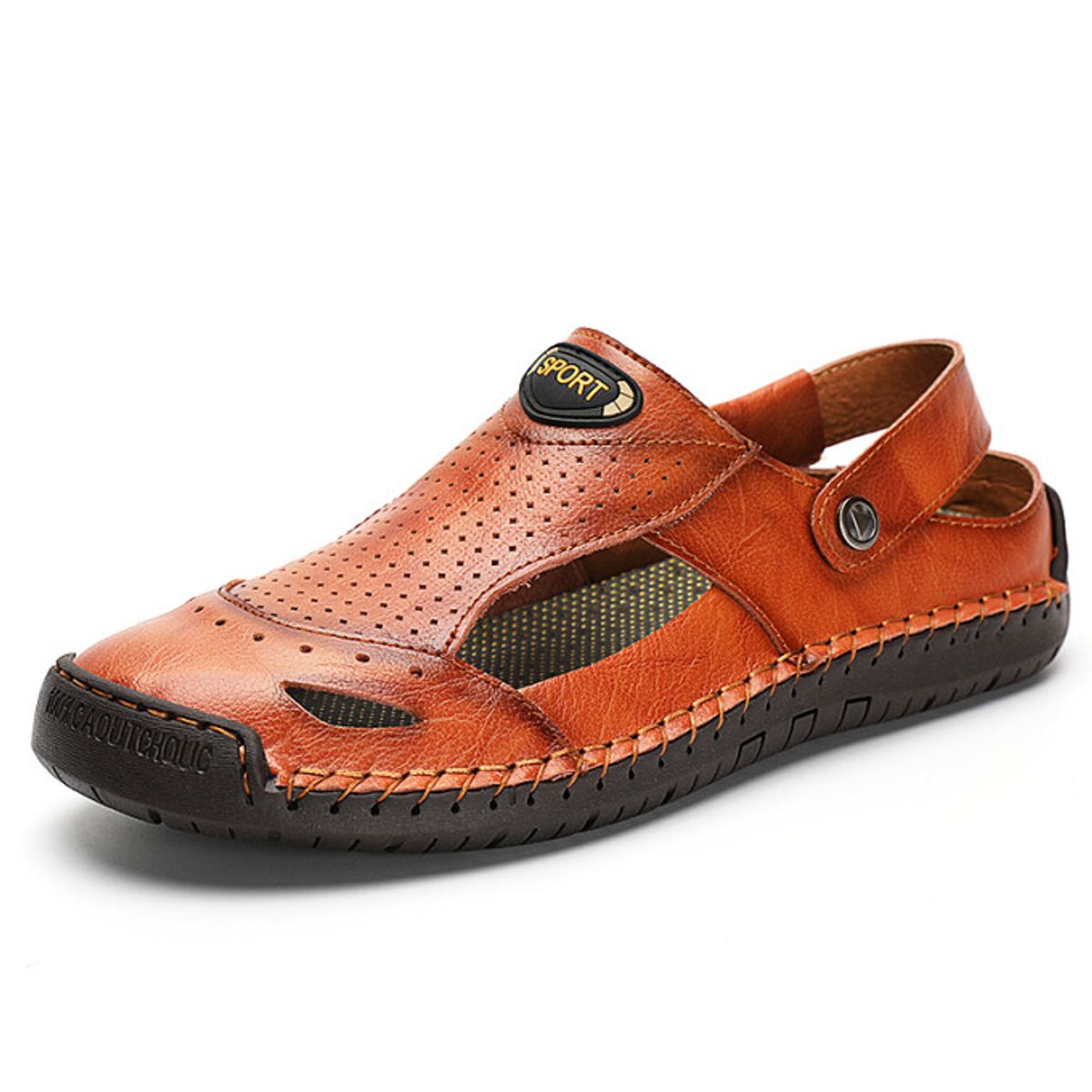 TIOZONEY - Sandalias PU Hombre