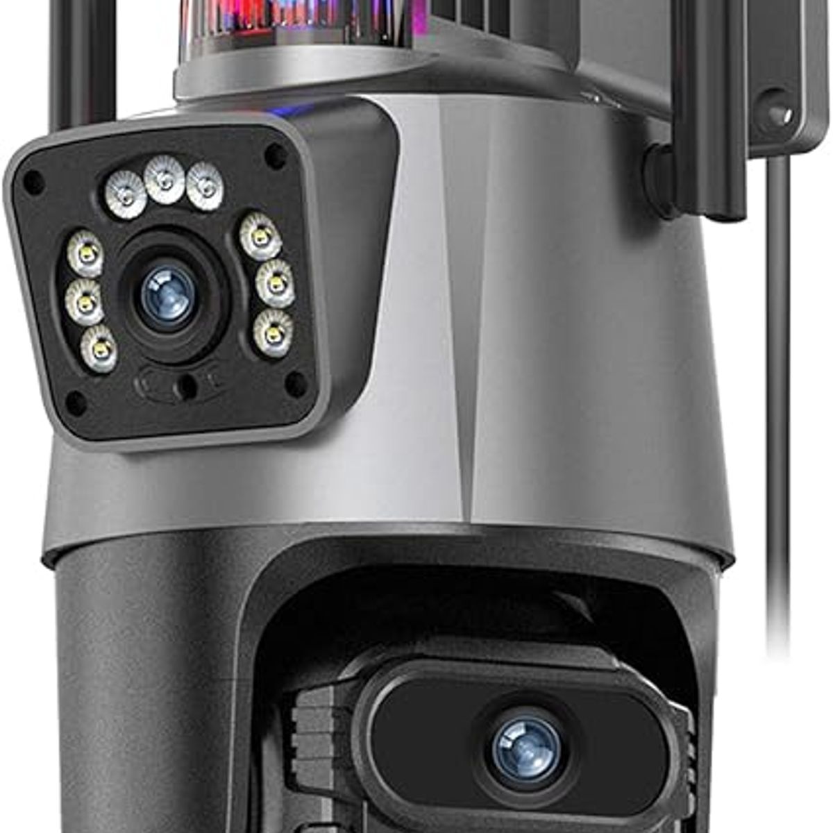 GENERICO - Cámara Domo Wifi Full HD con Doble Lente y Alarma