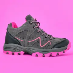 ARMONIA - Zapatillas Mujer Trekking Otoño Invierno Gris Rosa - 3134