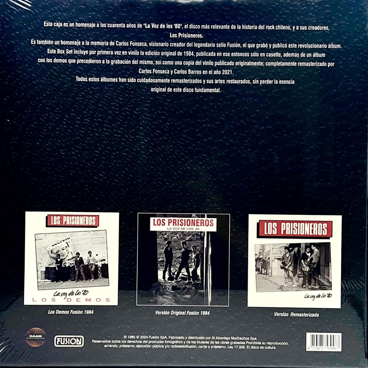 HITWAY MUSIC - LOS PRISIONEROS - LA VOZ DE LOS 80 40 ANIVERSARIO BOXSET 3LP